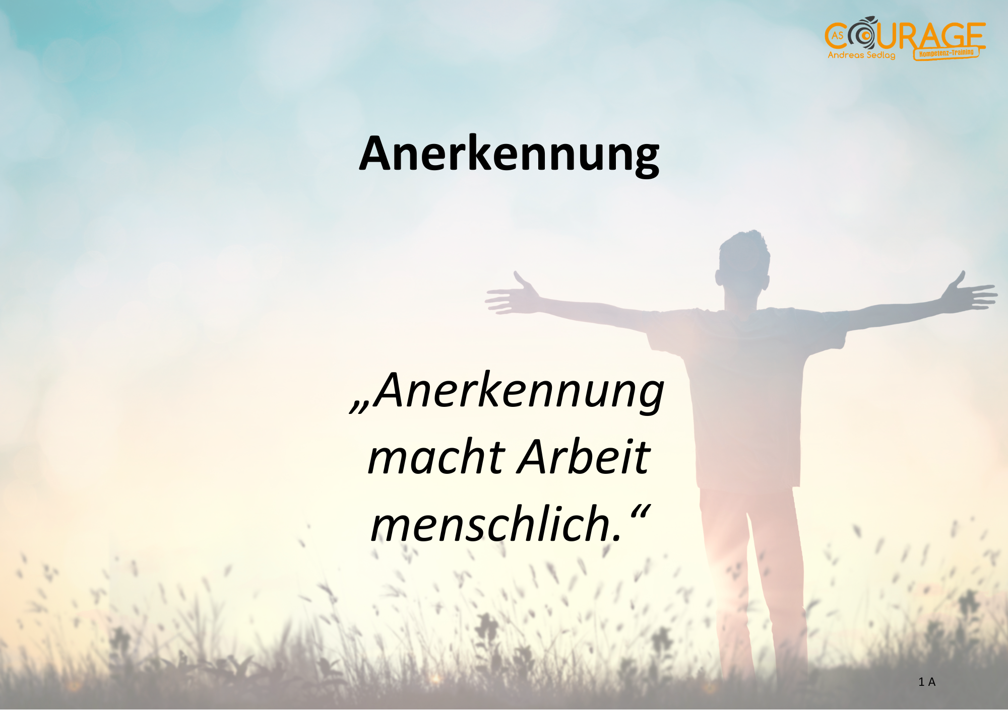 Karte Vorderseite – Bild und Zitat